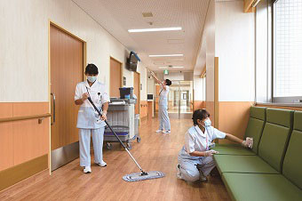 岡田病院での清掃業務（ID：37274）の求人画像１