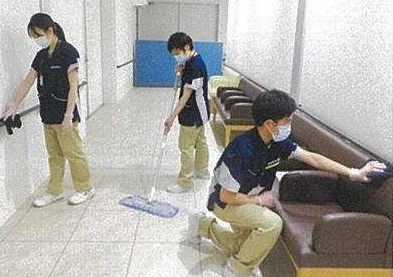 施設内の清掃業務
（ID：39305）の求人画像１